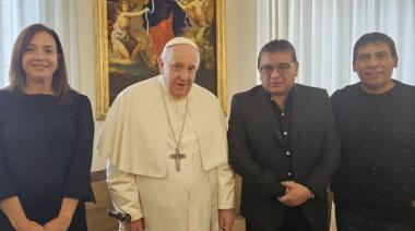Voytenco visitó al Papa con una comitiva de la UATRE y otras instituciones