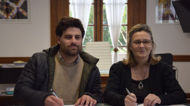 9 de Julio: María José Gentile y Cristian Amarilla firmaron un convenio por caminos rurales