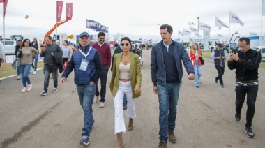 Mayra Mendoza visitó Expoagro y se llevó un triunfo en una cancha muy difícil