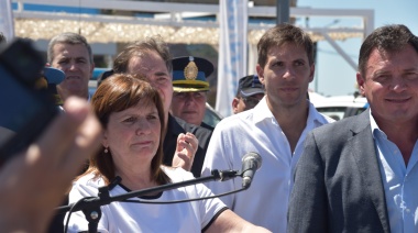 El ministro de seguridad bonaerense Javier Alonso apoyó a Patricia Bullrich en el lanzamiento de Cosecha Segura