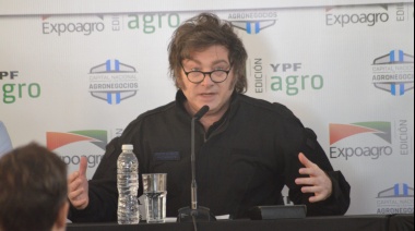 Milei en Expoagro: “Los buenos son los de azul y los hijos de puta son los que andan con trapos en la cara”