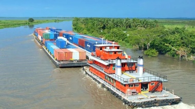 En 2024 aumentó el transporte fluvial de granos
