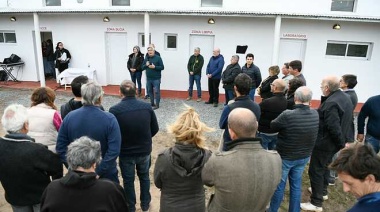 Javier Rodríguez inauguró un nuevo frigorífico porcino en Alberti