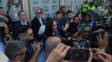 En Expoagro, Villarruel apoyó al INTA y se solidarizó con los heridos por la represión en el Congreso
