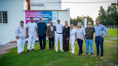 Javier Rodríguez y Ricardo Moccero inauguraron un frigorífico en Coronel Suárez