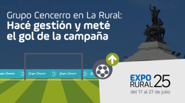 Grupo Cencerro en La Rural: hace gestión y meté el gol de la campaña