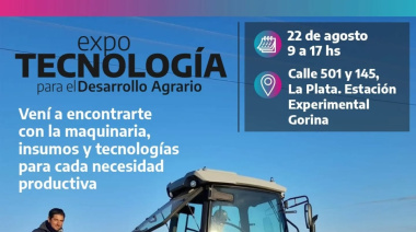 La Plata se prepara para un encuentro de innovación: llega la Expo Tecnología para el Desarrollo Agrario
