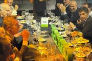 Kicillof cenó junto a Macri, Pareja, Aranda, Saguier y funcionarios de Milei en Expoagro