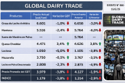 El precio de la leche en polvo entera volvió a caer en el GDT