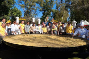 San Isidro: vecinos prepararon un omelette gigante para promocionar el huevo