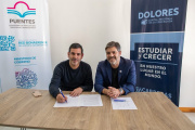 Carlos Bianco y Juan Pablo García firmaron un convenio: Dolores tendrá un nuevo centro de innovación tecnológica