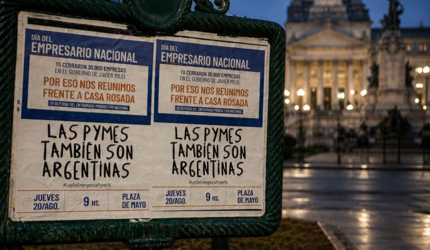 ENAC y cámaras empresarias se movilizan a Plaza de Mayo por el cierre de 30.000 Pymes
