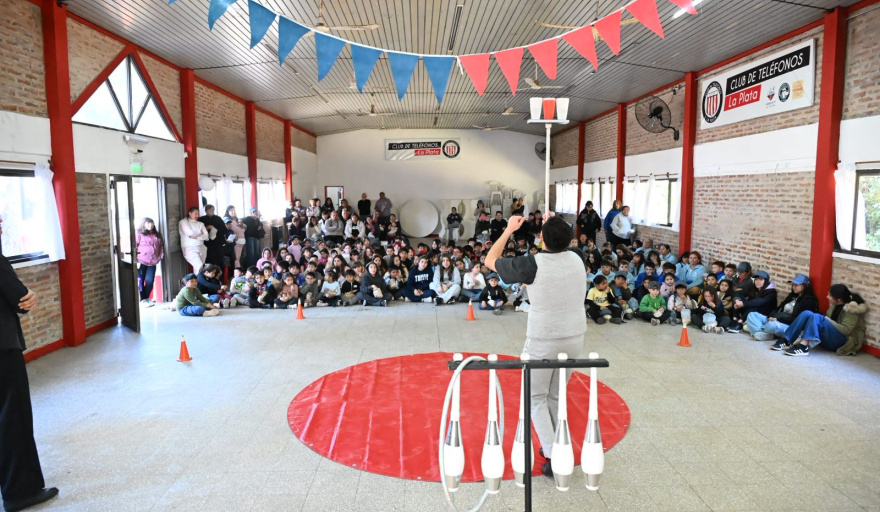 Cristian Vander y el sindicato de Telefónicos celebraron una nueva edición del Día del Niño solidario